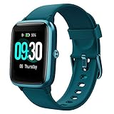 Willful Smartwatch,1.3 Zoll Touch-Farbdisplay Fitness Armbanduhr mit Pulsuhr Fitness Tracker IP68 Wasserdicht Sportuhr Smart Watch mit Schrittzähler,Schlafmonitor,Stoppuhr für Damen H