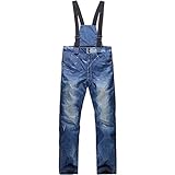 SHUIBIAN Skihose/Schneehose/Snowboardhose für Herren/Damen Wasserdicht Winddicht Atmungsaktiv Thermohose Winter Casual Hosenträger Im Freien W