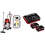 Einhell Akku-Nass-Trockensauger TE-VC 36/30 Li S Power X-Change (Li-Ion, 36 V, ECO/BOOST-Mode, Edelstahlbehälter 30 l, inkl. Schlauch, 2x 4 Ah Akku und Twincharger)