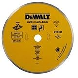 DeWalt Diamant-Trennscheibe (für Stationär-Fliesensägen- Universal, ø 250 mm, Bohrung 25,4 mm, für Baustellenmaterialen, Beton, Ziegel, Kalkstein, Estrich, etc.) DT3734