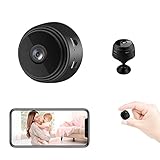 Mini Spy Camera Wireless Hidden, Home Hidden Security Dvr Nachtsicht Hd 1080p Mini Smart Home Kamera Mini Kamera (Black)