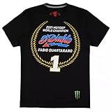 Yamaha Racing Fabio Quartararo T-Shirt 2021 MotoGP World Champion, Größe: Größe XS
