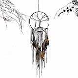 Vintage Dreamcatcher, Federdekor Traumfänger, Wand hängen Baum des Lebens Super Dreamcatcher Wind Chimes Maskottchen, für Home Hochzeit Geschenk