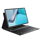 SUOLONG Huawei MatePad 11 Tastatur Hülle 2021 QWERTY English Keyboard Case 11 Zoll Kabellose Bluetooth Schutzhülle Cover (schwarz)