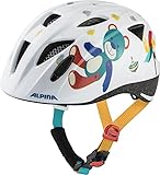 ALPINA Unisex - Kinder, XIMO Fahrradhelm, white bear gloss, 49-54