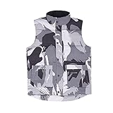 Liu Song Classic Winter Herren Damen Canadian Daunenjacke Weste Mantel Winter Warm Outdoor Mantel   - grau,XXL