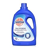 Sagrotan 2in1 Hygiene Waschmittel Universal – Waschmittel für hygienisch saubere und frische Wäsche – Kraftvoll gegen Flecken und Gerüche – 1 x 1,8