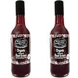 The Cultured Food Company Rote Beete Kvass 1L - Fermentiertes Getränk aus Roter Beete & Ingwer - Ähnlich Kombucha - Natürlich Probiotisch - Bio, Vegan, Unpasteurisiert - 2 x 500ml F