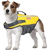 Coleman Rettungsweste für kleine bis große Hunde, Gelb, Größe S / 10,2 x 30,5 x 7,6