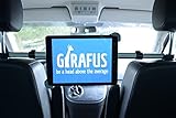 Girafus Tablethalter Auto Kopfstütze Mittig Stabil 7 8 9 10 11 Zoll Tablets / für iPad Galaxy Tab Huawei Xiaomi Fire / KFZ Tablet Halterung Rücksitz Mitte Universal /Tablethalterungen Auto Relax H3