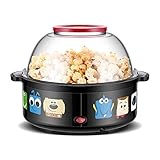 ELXSZJ XTZJ Popcorn-Maschine, 4-Quart 550w Schnelles Erhitzer-Popcorn-Popper-Maschine, elektrische heiße Ölbutter-Popcorn-Hersteller, Nonstick-T