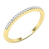 DazzlingRock Collection - 10 K Gelbgold Rund Leicht Getöntes Weiß/Crystal (J) D