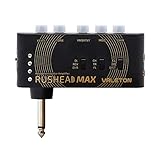 VALETON Rushead Max Mini Verstärker USB Aufladbar Portabel Hosentasche Gitarre Bass Kopfhörerverstärker Schlafzimmer Multieffekte RH-100