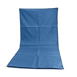Luxuriöser gepolsterter Bodenstuhl, verstellbarer, tragbarer, faltbarer Mehrwinkel-Polsterbodensessel, bequemer Meditationsstuhl mit Rückenstütze und abnehmbarem, waschbarem Bezug (blau)