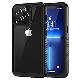 Lanhiem für iPhone 13 Pro Max Hülle (6.7'), iPhone 13 Pro Max Case IP68 Wasserdicht Handy Hülle 360 Grad Schutzhülle, Stoßfest Staubdicht Outdoor Panzerhülle mit Eingebautem Displayschutz, Schw