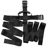 Transportgurt Verstellbar Transport Boxen Umzugsgurte - 1Stück Schwarz Umzug Gürtel mit Griffen, Hebegurte zum Bewegen Und Anheben, Geeignet für schwere Gegenstände,