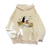 XYXYY Totoro Hoodies Unisex Pullover Weibliche Sweatshirt Studio Ghibli Harajuku Pullover Warmer Wintermantel (Color : 003, Size : XS)