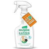 Silberkraft Hunde und Katzenabwehr Spray 500 ml - Spray zur Abwehr & Bekämpfung - Hunde und Katzenvertreiber zum Vertreiben und bekämpfen, Fernhaltespray - Granulat, Gitter und U