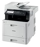 Brother MFC-L8900CDW Professionelles 4-in-1 Farblaser-Multifunktionsgerät (31 Seiten/Min., Drucker, Scanner, Kopierer, Fax) weiß/schw