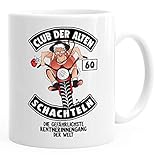 MoonWorks Geburtstags-Tasse Club Der Alten Schachteln Geschenk-Tasse für ältere Frauen Kaffee-Tasse Runder Geburtstag 60 weiß U