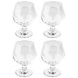 4 kleine Cognac-Gläser | Cognacschwenker-Set | 200 ml je Glas | 11,8cm hoch | Glas: Ø 8,5cm | Öffnung: Ø 5,7cm | 4 Stück
