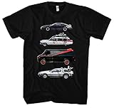 Kult Cars Herren T-Shirt | Knight Rider Shirt - A-Team Van - zurück in die Zukunft t-Shirt Delorean - mad max Interceptor | M2 (L) Schw