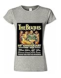 The Beatles 60th Anniversary T-Shirt Rock Band The Beatles T-Shirt Trendy Damen T-Shirt Gr. X-Large, g