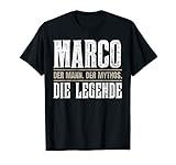 Vorname Marco T-Shirt Geschenk Name M