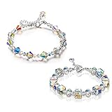 LUCKYYL Aurora Borealis Armband, verstellbare Form Kristallschmuck Geschenk, die schönste Frau, Mutter und Groß