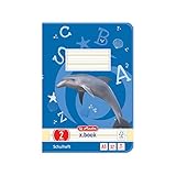 Herlitz Heft A5, 2. Schuljahr, Lineatur 2, holzfreies Papier, 80 g/m², 32 Blatt, weiß