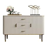 QINJIE Küchen-Aufbewahrungs-Sideboard Esszimmer-Buffet-Server-Schrank-Schrank, Mid-Century-Esszimmer-Aufbewahrungs-Server-Aufbewahrungsschrank, für Küche, Flur, Wohnzimmer,47