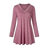 SALEBLOUSE Damen Boho African Print Plissee Rüschen Minikleid Langarm Tiefer V-Ausschnitt Sexy Comfort Pullover Frauen Basic Loose Fit Tunika Tops Lässig Abend Party Sweatshirt Bluse Hemd Outw