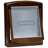 PetSafe Staywell Original Katzenklappe u. Hundeklappe, 2 Verschluss-Optionen inkl. Verschlussplatte, Robuste Kunststoff Klappe, Katzenklappe u. Hundeklappe für Innentür & Außenmontage, Größe L, b