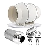 NBXLHAO 4 In 1 Grow Tent Radialventilatoren, (4/6 / 8 Zoll) BelüFtungsset, Mit Verschiedenen ZubehöRteilen, FüR Grow Tent Indoor Hydroponics Plant Grow,4