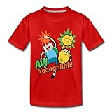 Spreadshirt Adventure Time Mit Finn Und Jake Aw Yeah Teenager Premium T-Shirt, 158-164, R