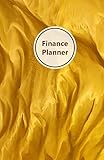 Finance Planner: Take control of your money. Incl. Monthly budgets, Expense and Debt payment tracker, Savings tracker, No spending challenge, Debt ... (Golden fabric look. Soft matte cover)