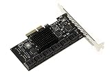 PCIe 3.0 Controller-Karte mit 12 Ports SATA 6G, Chipsatz ASM1806 und ASM1064