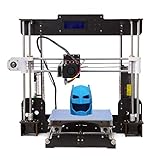 Tigtak A8 3D Drucker Prusa I3 3D Printer DIY 3D-Drucker Kit Upgradest High Precision Selbstbauen 3D Drucker mit LCD Bildschirm (220x220x180mm)