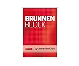 Brunnen 1052428 Briefblock / Schreibblock / Der Brunnen Block (A5, kariert, 50 Blatt, 70 g/m²)