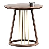 LHNLY-Beistelltische Rustikaler Couchtisch, industrieller Cocktailtisch aus Holz und Metall für das W