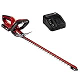 Einhell Akku Heckenschere GE-CH 1846 Li Set Power X-Change (Lithium Ionen, 18 V, 460 mm Schnittlänge, 15 mm Zahnabstand, inkl. 2,0 Ah Akku und Ladegerät)