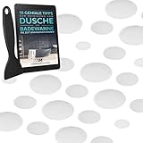 VMbathrooms [24] Anti-Rutsch Aufkleber für Badewanne & Dusche - Transparente rutschfeste Pads - Selbstklebende Badewannen Sticker - Runde Duscheinlagen + Gratis E-Book
