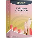 swellfeel® Fußmaske CLEOPA Hornhaut Entfernung I Hornhaut Socken I Fußpeeling Pediküre für zarte seidige samtweiche Füße I Hornhautentferner I Hornhaut entfernen gegen Fußpilz I Fussmask