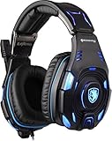 Sades Knight Pro Gaming Headset mit Bongiovi Acoustics Gaming DPS