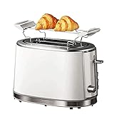 UOOD Toaster Frühstücktoast Home Kleiner automatischer Toaster-Brotmaschine mit Grill, Toaster-Ofen Frühstücksmaschine Edelstahl Breiter B