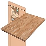 Riverbank Küchenarbeitsplatte aus Eiche - 2000x720x 38mm | Stabile Arbeitsplatte für Küche Werkbank & DIY Projekte | Holzplatte Massiv - Auch als Massivholz Schreibtischplatte & Tischplatte nutzb