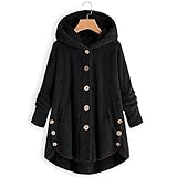 Bolonwzi Damen Fleecemantel Große Größen Parka Jackets Modern Frauen Winterjacke Kurz Geschnitten Wattierte Steppjack