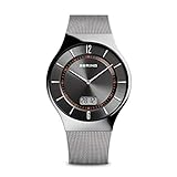 BERING Herren Analog Funk Collection Armbanduhr mit Edelstahl Armband und Saphirglas 51640-077