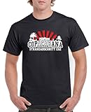 Comedy Shirts - Copacabana Strandabschnitt 1312 - Herren T-Shirt - Schwarz/Weiss-Rot Gr. 3XL
