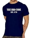 Touchlines Unisex/Herren T-Shirt How I Met Your Mother - The BRO Code, Navy, M, B1742